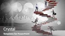  Presentation with knowledge management - Amazing slide set having business people in importance backdrop and a  colored foreground