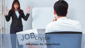  Presentation with recruitment - Colorful slide set enhanced with business-people-in-recruitment-concept backdrop and a teal colored foreground