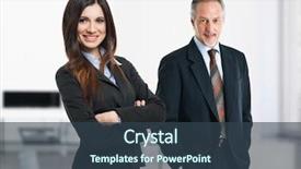  Presentation with social business people network - PPT layouts featuring business people in their office background and a  colored foreground