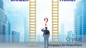  Presentation with balance - Slides consisting of business-people-in-work-home background and a light blue colored foreground