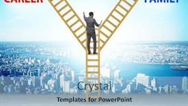  Presentation with balance - PPT layouts consisting of business-people-in-work-home background and a light blue colored foreground