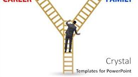  Presentation with balance - PPT theme enhanced with business-people-in-work-home background and a white colored foreground