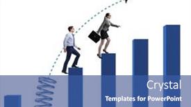  Presentation with bar - Beautiful PPT layouts featuring marketing target arrow stock - business people jumping over bar backdrop and a ocean colored foreground