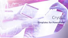  Presentation with business abstract - Presentation theme having business people meeting planning analysis statistics brainstorming abstract background finance strategy statistics concept background and a sky blue colored foreground