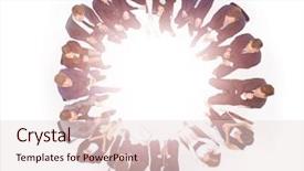  Presentation with diversity business ethics - PPT layouts with business people meeting team coorporate background and a lemonade colored foreground