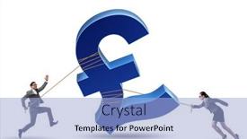  Presentation with money - Presentation theme consisting of business-people-pulling-money and a light blue colored foreground