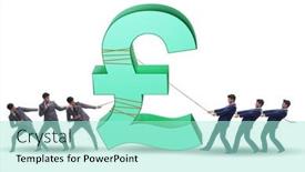  Presentation with money - Presentation enhanced with business-people-pulling-money and a arctic colored foreground