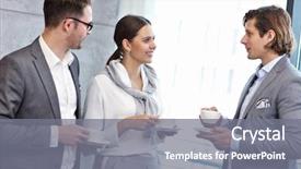  Presentation with group of people - Presentation having business people sharing their idea background and a  colored foreground