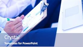  Presentation with blue and orange business people - PPT layouts having business people sitting and writting background and a  colored foreground