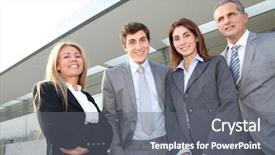  Presentation with group - Cool new presentation theme with 3d render of fine gold backdrop and a tawny brown colored foreground.