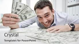  Presentation with business success and the bible - Presentation theme featuring business people success and fortune background and a  colored foreground