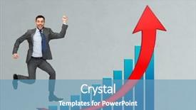  Presentation with career growth - Presentation theme having business people success career background and a  colored foreground