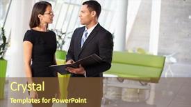  Presentation with economics informal sector - Beautiful PPT theme featuring business people talking standing up - businessman and businesswomen having informal backdrop and a tawny brown colored foreground