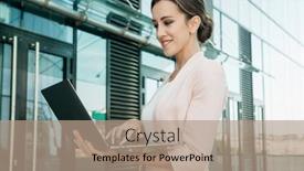  Presentation with young business people - Presentation enhanced with business-people-tehnology-and-lifestyle background and a coral colored foreground