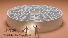  Presentation with find - PPT layouts consisting of business-people-trying-to-find background and a coral colored foreground