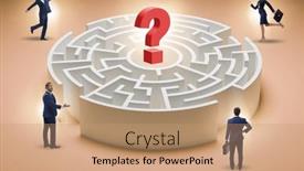  Presentation with find - Slide set with business-people-trying-to-find background and a coral colored foreground