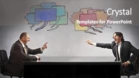  Presentation with angry construction workers - PPT layouts consisting of business people ugly - angry businessmen arguing background and a gray colored foreground