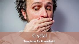  Presentation with old wite man and his music - Beautiful presentation design featuring business people ugly - say nothing silence man backdrop and a coral colored foreground