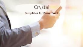  Presentation with flare - Colorful PPT layouts enhanced with business people using smart phone outdoors focus on hand bright sun flare background backdrop and a lemonade colored foreground