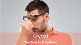  Presentation with business vision - Amazing slides having business people vision and overwork backdrop and a coral colored foreground