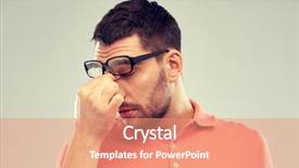  Presentation with business vision - Audience pleasing slide deck consisting of business people vision and overwork backdrop and a coral colored foreground