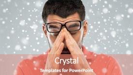  Presentation with business vision - Amazing slide deck having business people vision winter backdrop and a coral colored foreground