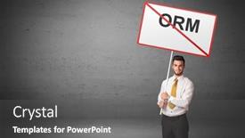  Presentation with traffic - PPT layouts enhanced with business-person-holding-a-traffic background and a gray colored foreground