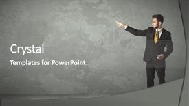  Presentation with empty - Beautiful theme featuring business person throwing with empty backdrop and a gray colored foreground