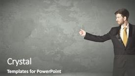  Presentation with empty - PPT layouts with business person throwing with empty background and a  colored foreground