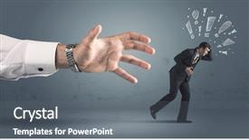  Presentation with medical robot hand and person - Presentation with business person with hand drawn background and a  colored foreground