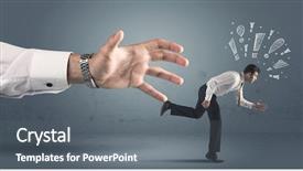  Presentation with business - Amazing presentation theme having business person with hand drawn backdrop and a  colored foreground