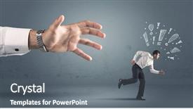  Presentation with medical robot hand and person - Slide set enhanced with business person with hand drawn background and a  colored foreground