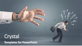  Presentation with business - Slides with business person with hand drawn background and a  colored foreground