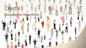  Presentation with business culture - Colorful slide deck enhanced with business picture office culture backdrop and a cream colored foreground