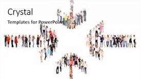  Presentation with business culture - PPT theme consisting of business picture office culture background and a white colored foreground