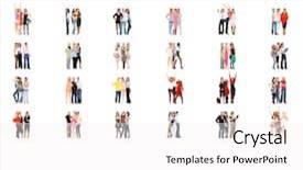  Presentation with company - Beautiful PPT theme featuring business picture united company backdrop and a white colored foreground