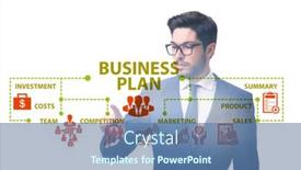  Presentation with whiskey business plan - Audience pleasing slide set consisting of business-plan-concept-with-businessman backdrop and a teal colored foreground