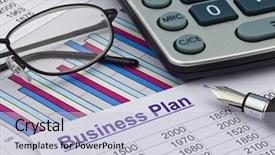  Presentation with entrepreneur - PPT theme consisting of business plan for a company background and a light blue colored foreground