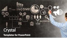  Presentation with logistics business plan - Audience pleasing slides consisting of business plan for money earning backdrop and a dark gray colored foreground