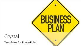  Presentation with business plan - Presentation having decision theory - business plan sign isolated background and a white colored foreground