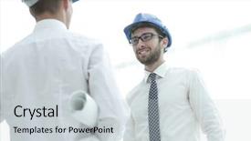  Presentation with architect - Cool new PPT layouts with business plan webside builder - chief architect and his assistant backdrop and a light gray colored foreground