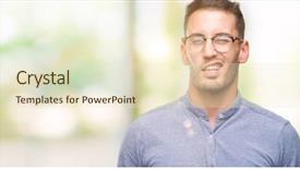  Presentation with elegant - Amazing presentation design having business portraits - handsome young elegant man wearing backdrop and a cream colored foreground