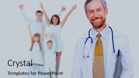  Presentation with medical smiling doctor - Audience pleasing slide deck consisting of business practitioner - smiling medical doctor and happy backdrop and a lemonade colored foreground