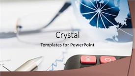  Presentation with business process - PPT theme with business presentation with glboe background and a light gray colored foreground