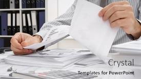  Presentation with tears - PPT layouts featuring business-problem-concept-disappointed-businessman background and a light gray colored foreground