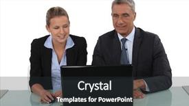  Presentation with professionals - Amazing slides having business professionals watching a slide backdrop and a dark gray colored foreground