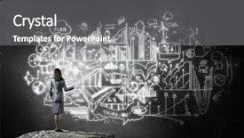  Presentation with achieving goals - Theme having business project report - effective planning for achieving goals background and a gray colored foreground