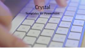  Presentation with business proposal blue - Beautiful slide set featuring business proposal blue - typing on keyboard backdrop and a light blue colored foreground