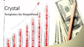  Presentation with frames isolated on white brown - Slides with business quarter report - dollar diagram isolated on white background and a  colored foreground