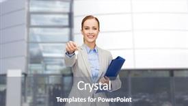  Presentation with leasing - Slide deck consisting of business real estate property background and a gray colored foreground